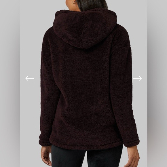 WOMEN'S SOFT SHERPA PULLOVER HOODIE - BOYSENBERRY / S - Picture 4 of 5